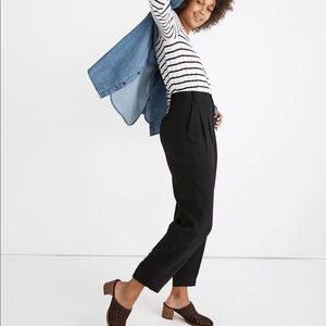 NWT madewell Drapey Pleated Taper Wide-Leg Pants
